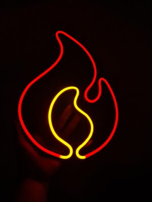 Hermoso Fuego Neón 31cm